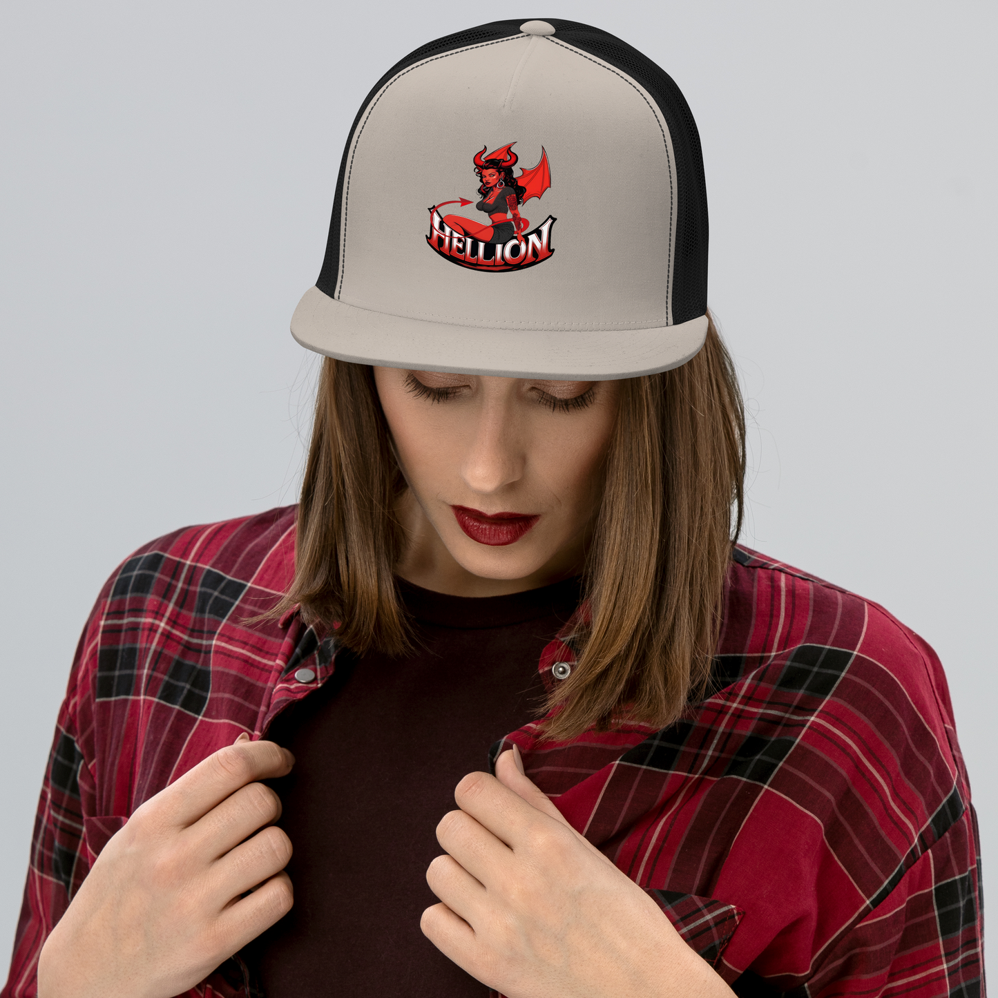 Hellion Flat bill Trucker Cap
