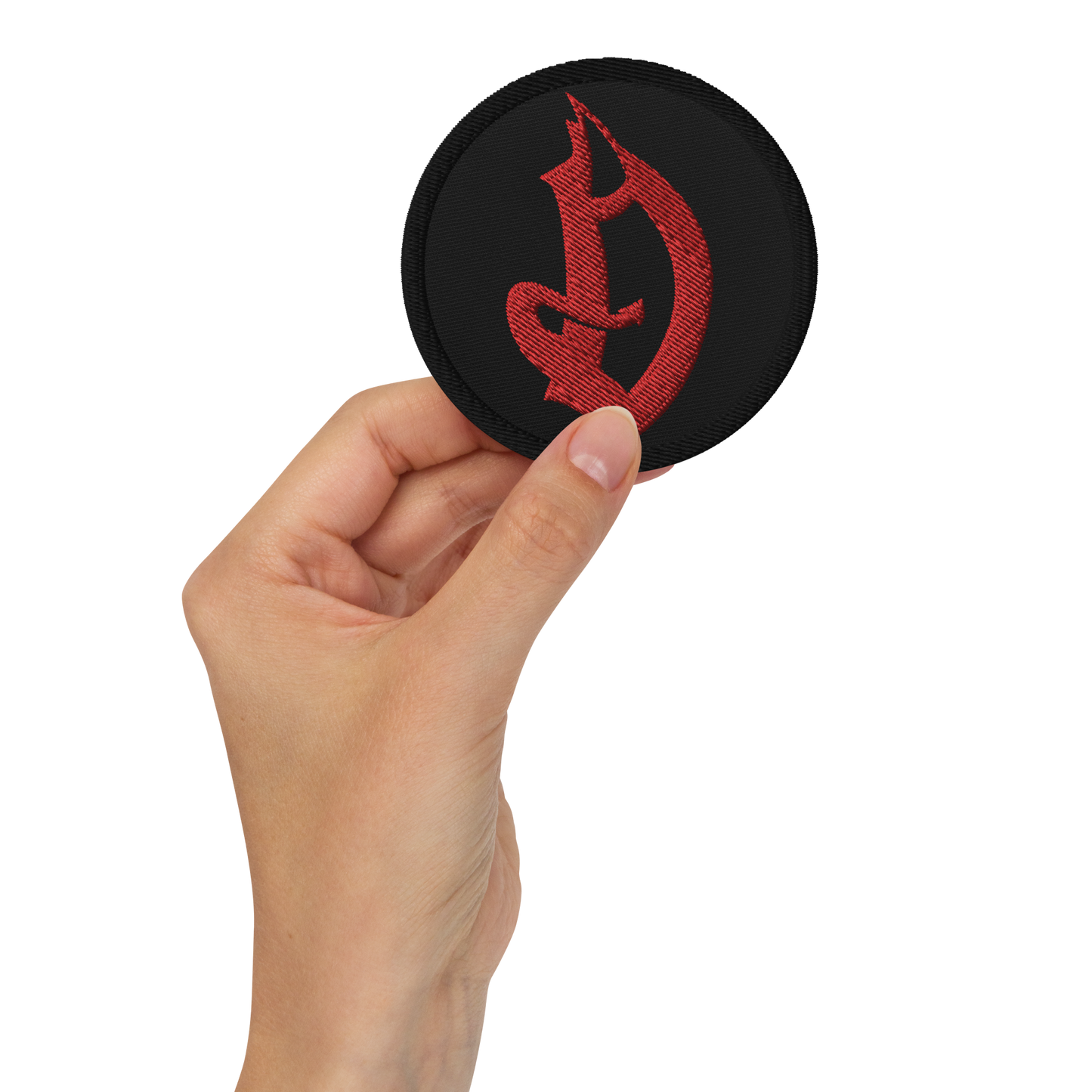 D Logo Embroidered patches