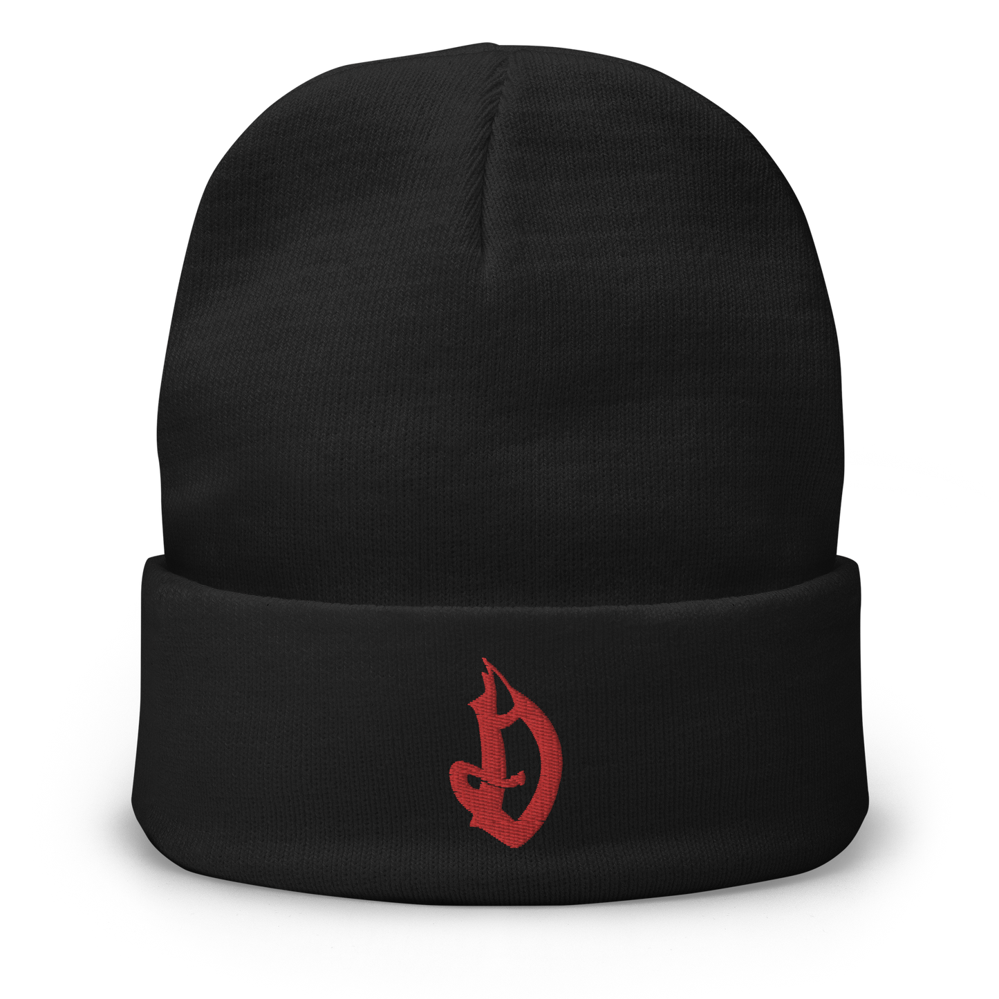 D Logo Embroidered Beanie