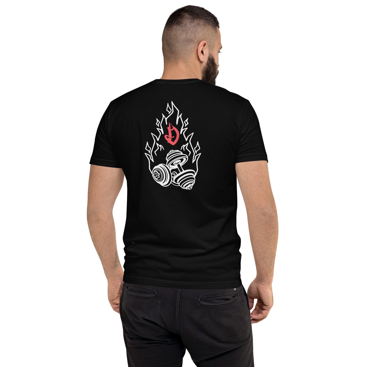 Mens- Devil Dumbbell- tshirt