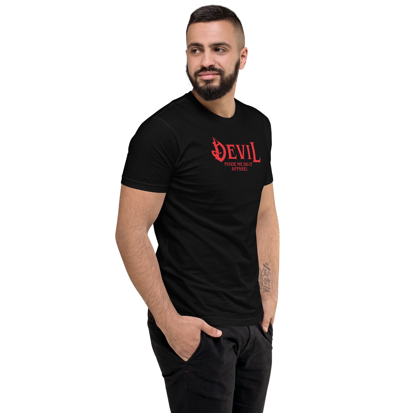 Mens- Devil Dumbbell- tshirt