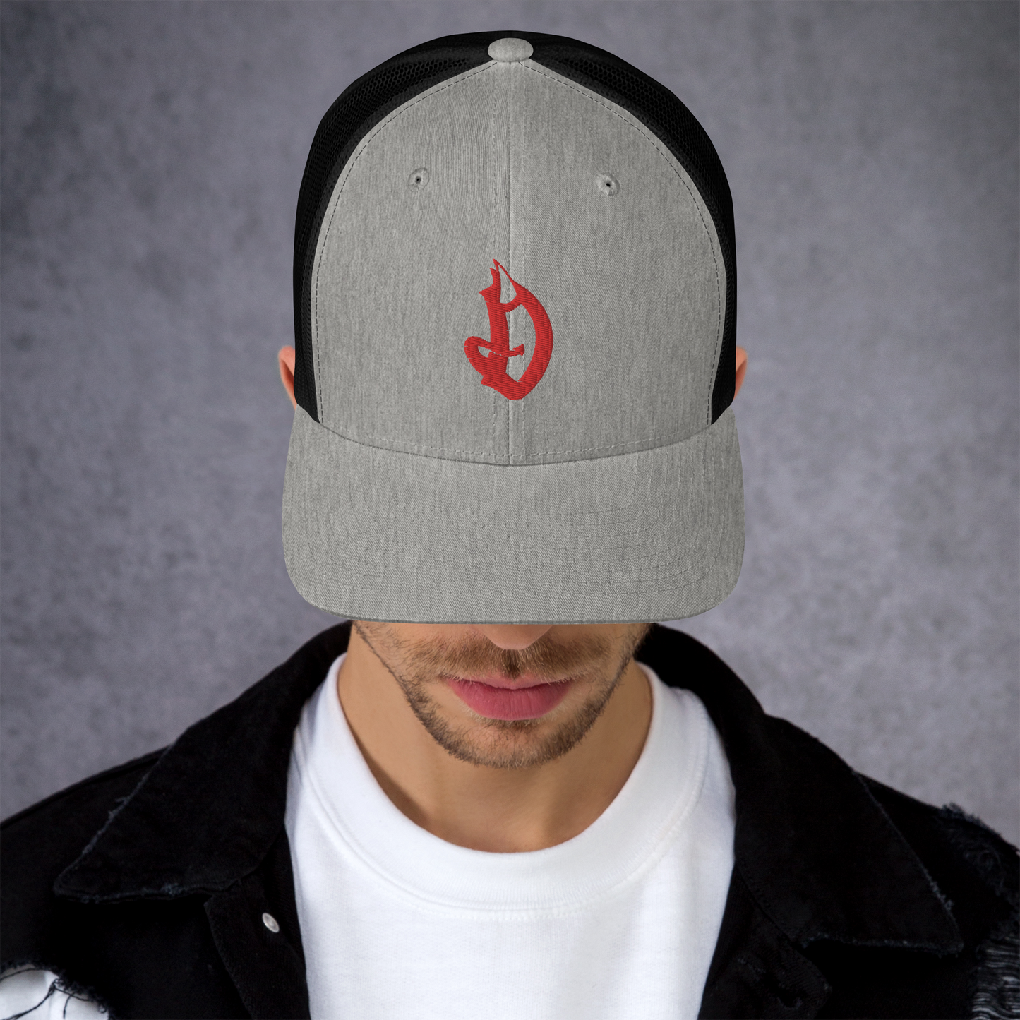 D logo Trucker Cap