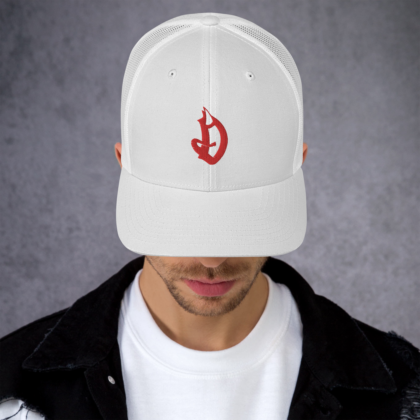 D logo Trucker Cap
