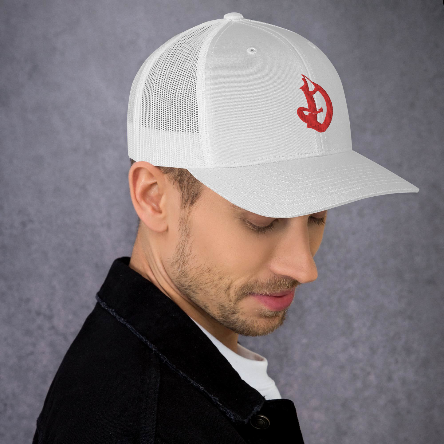 D logo Trucker Cap