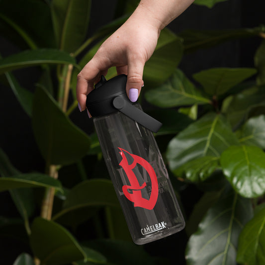 D logo Flip straw water bottle