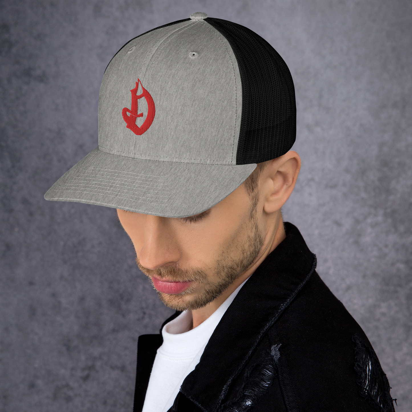 D logo Trucker Cap