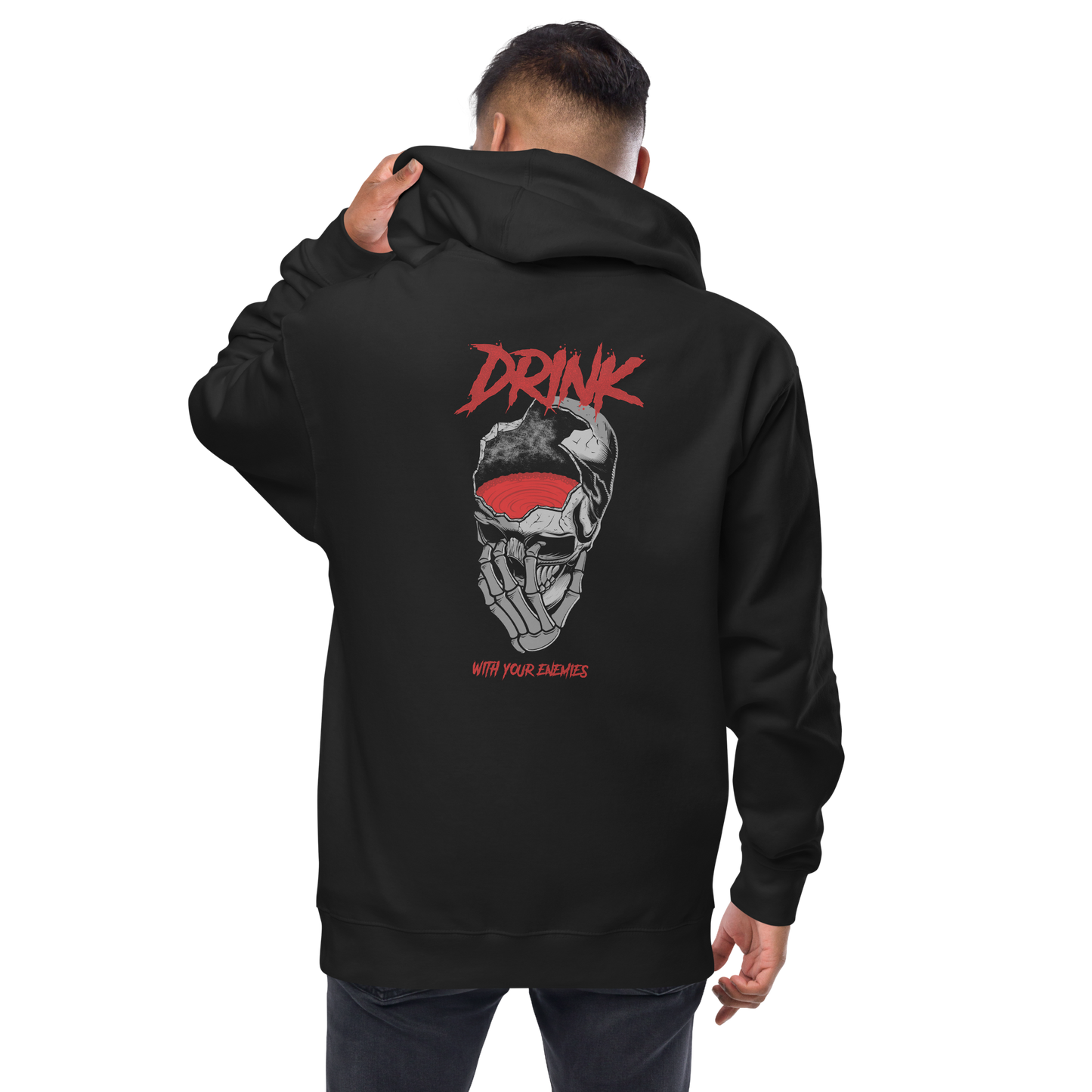 Mens- Drink with your Enemies- zip up hoodie