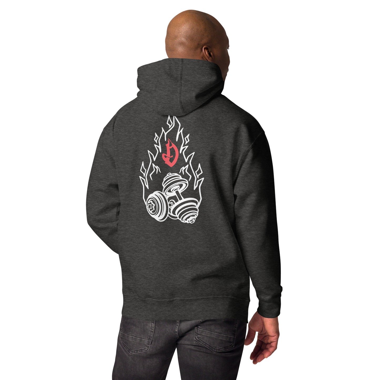 Dumbbell Flame Hoodie